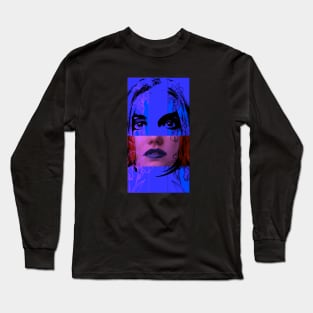 collage design with face Long Sleeve T-Shirt